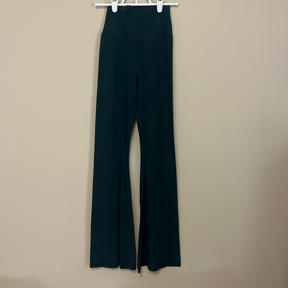 aerie Dark Green Flared Leggings